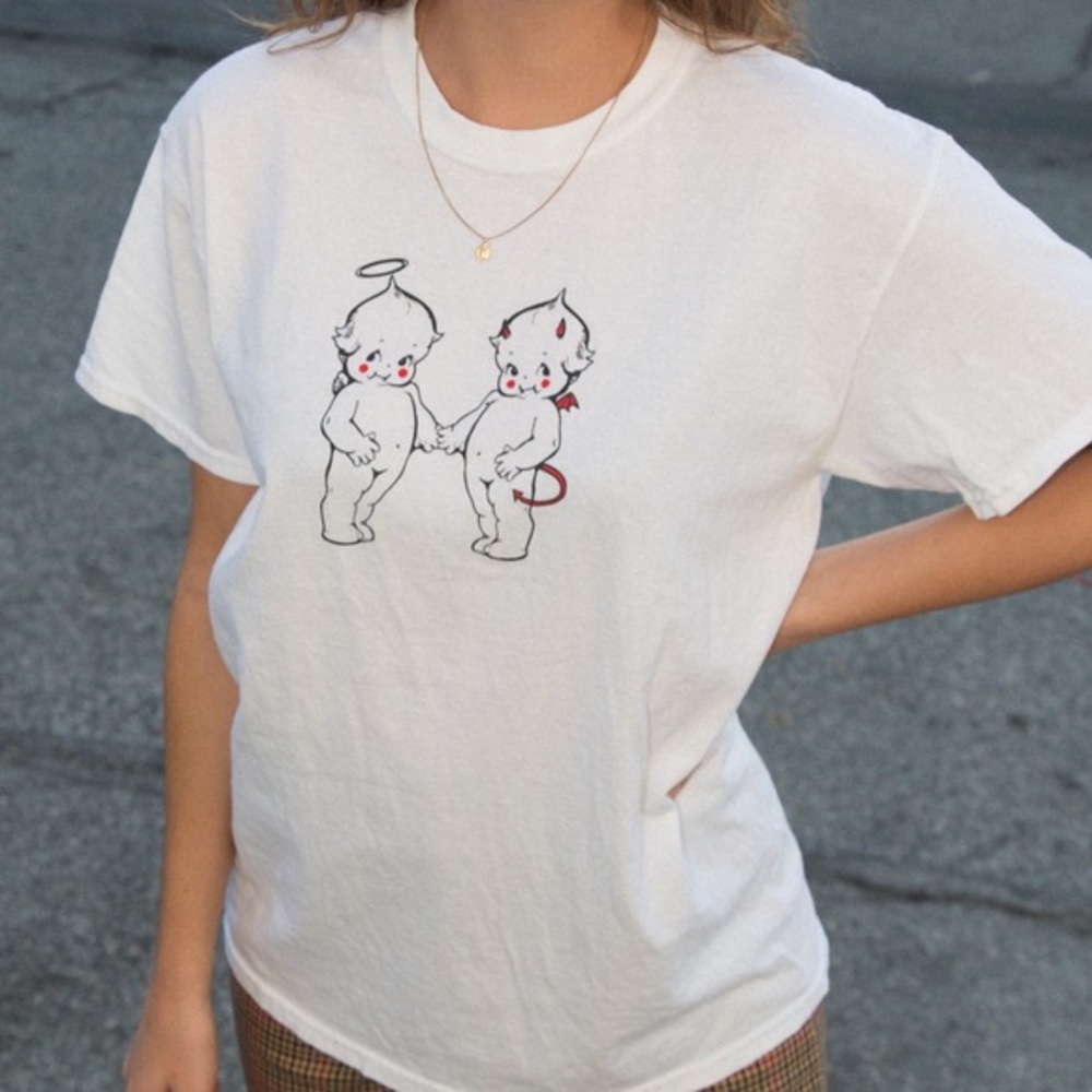 Brandy Melville baby devil graphic tee